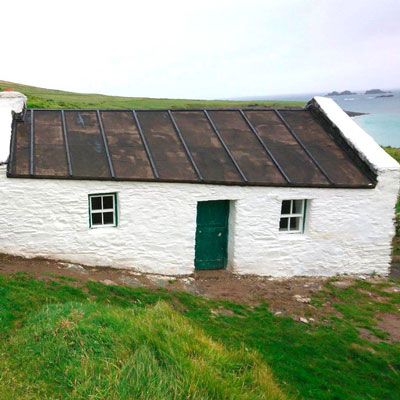 Tomás Ó Criomhthain house Blasket Island restored by OPW 