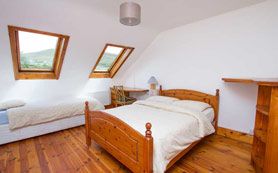 double room at rainbow hostel budget accommodation Dingle Peninsula on the wild Atlantic way Ireland