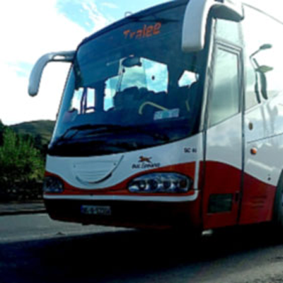 Bus Eireann bus with Tralee as destination