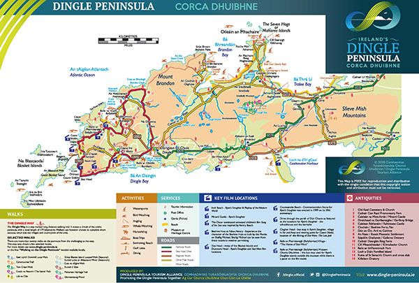 map of Dingle Peninsula